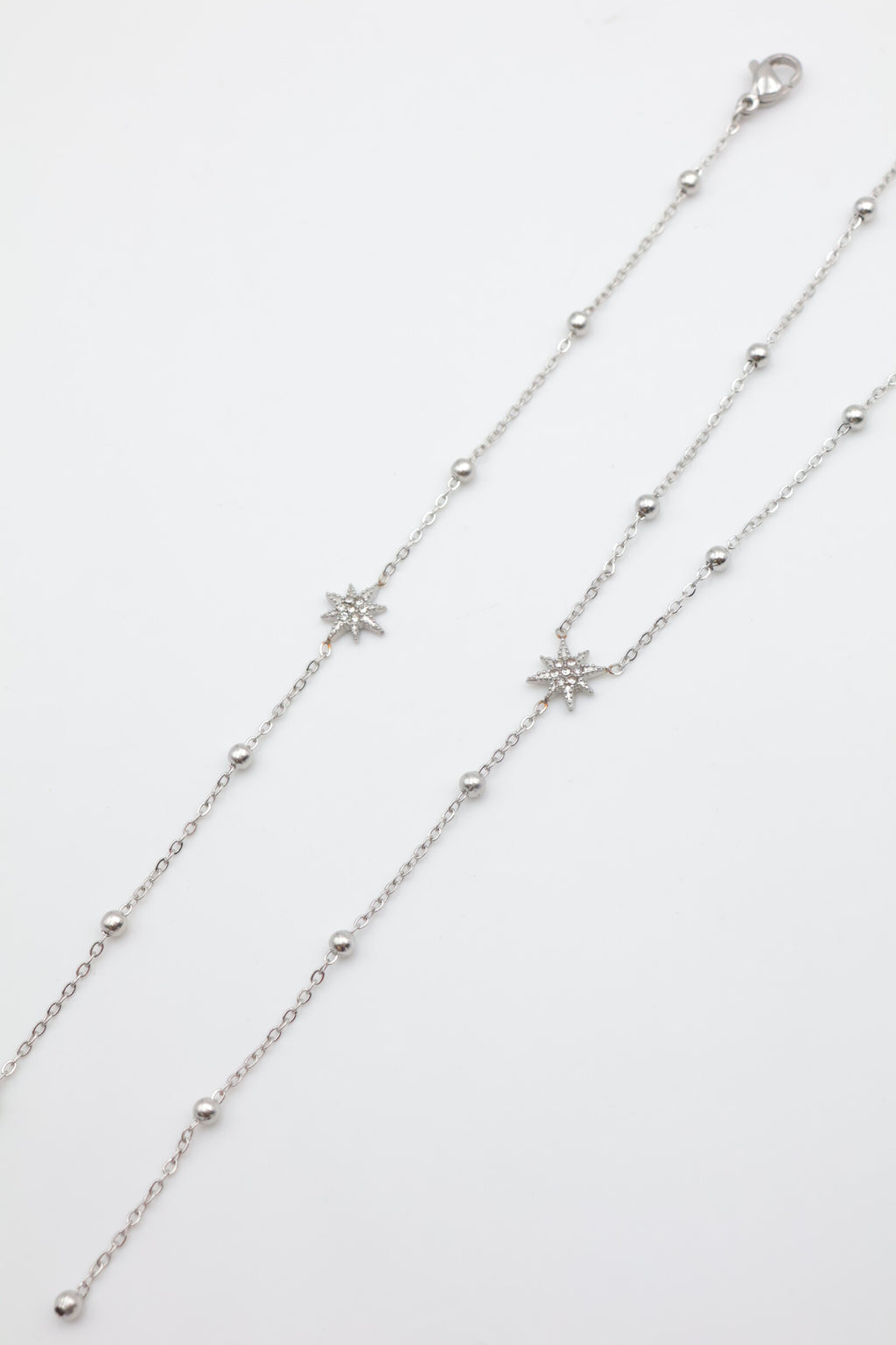 Parure de bijoux en acier inoxydable - ARGENT