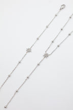 Parure de bijoux en acier inoxydable - ARGENT