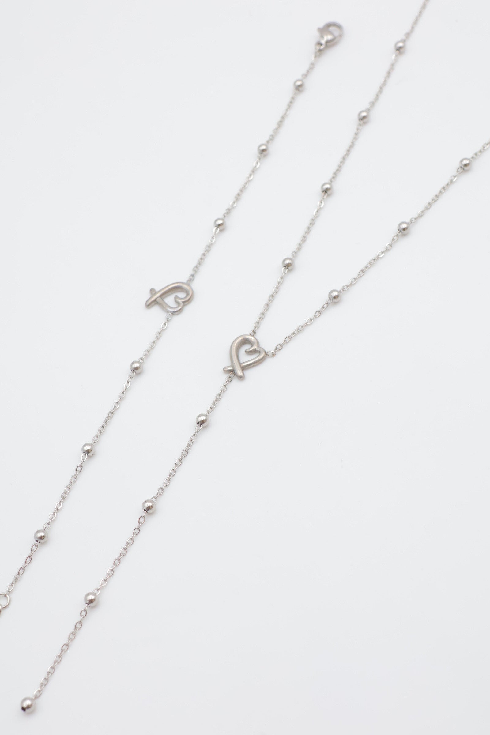 Parure de bijoux en acier inoxydable - ARGENT