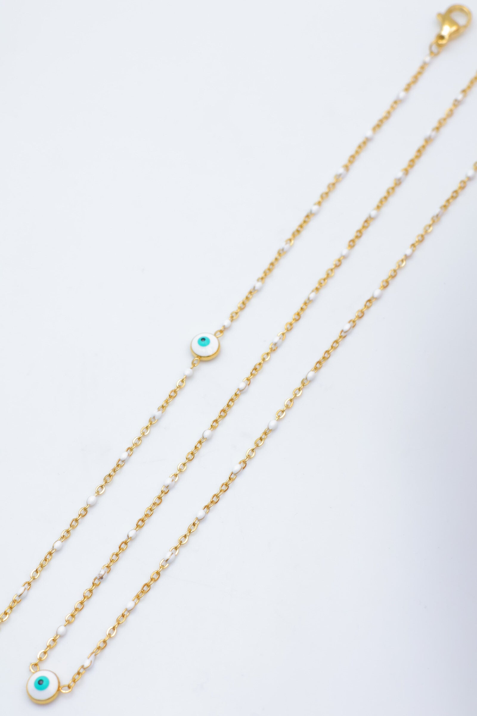 Parure de bijoux en acier inoxydable - BLANC