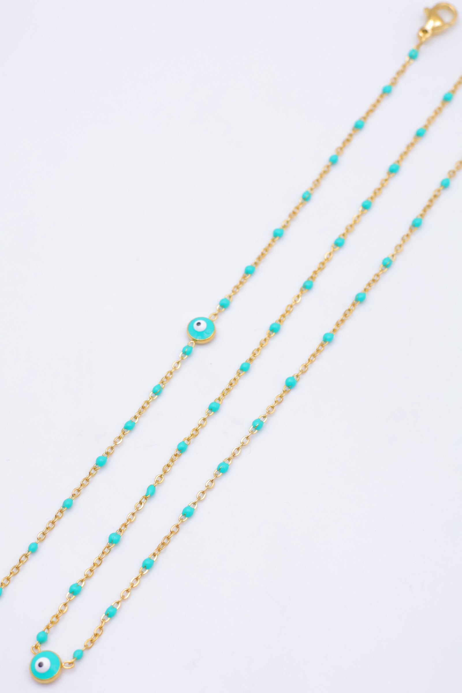 Parure de bijoux en acier inoxydable - TURQUOISE
