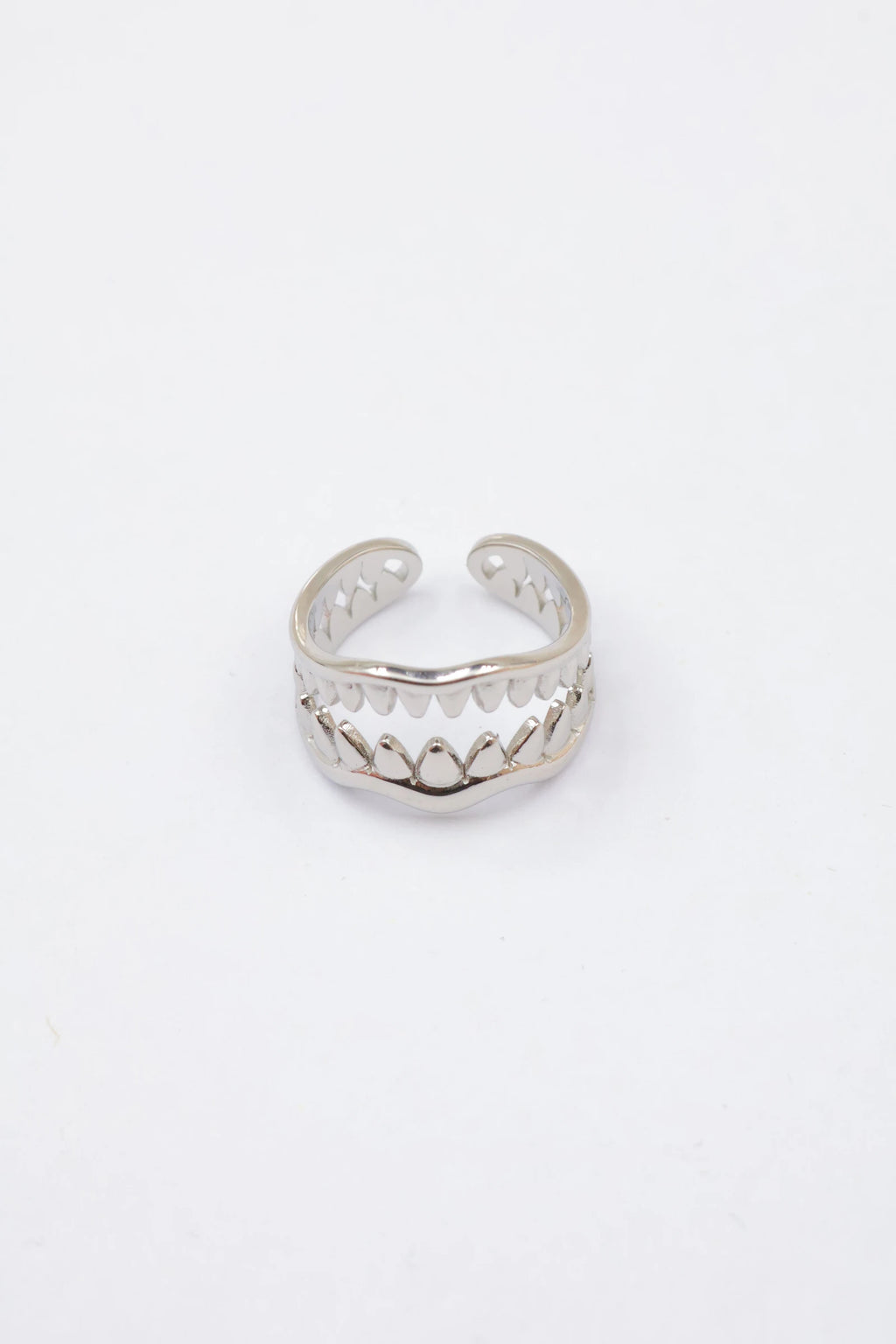 Bague - Acier inoxydable - Ajustable - ARGENT