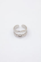 Bague - Acier inoxydable - Ajustable - ARGENT