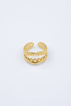 Bague - Acier inoxydable - Ajustable - DORÉ