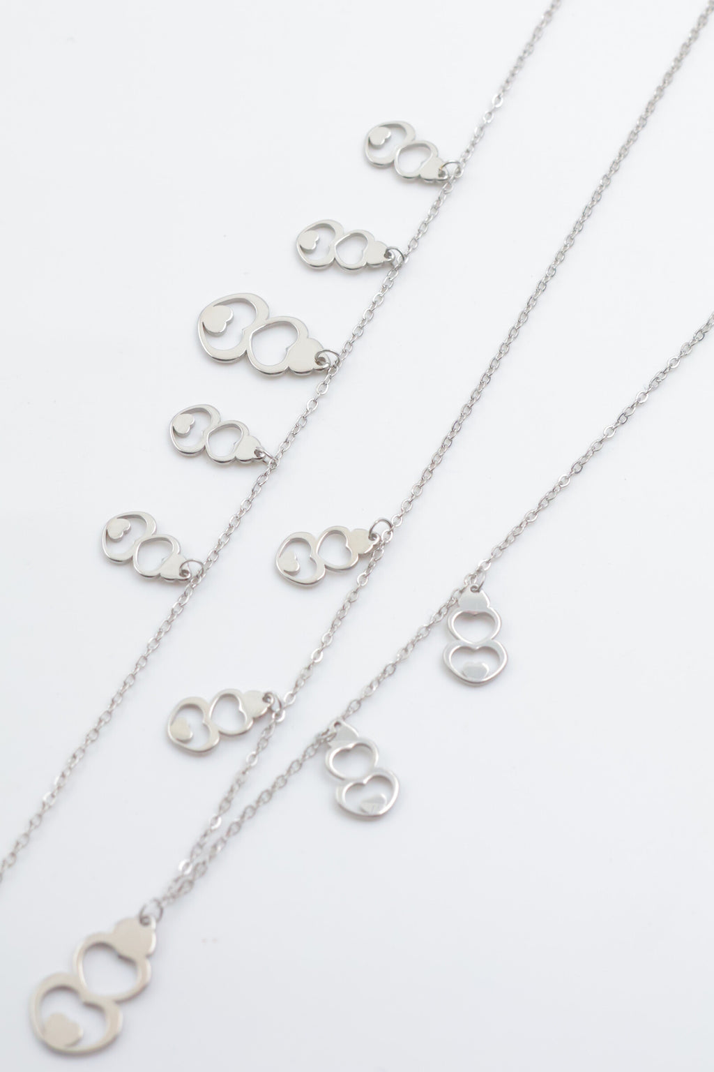 Parure de bijoux en acier inoxydable - ARGENT