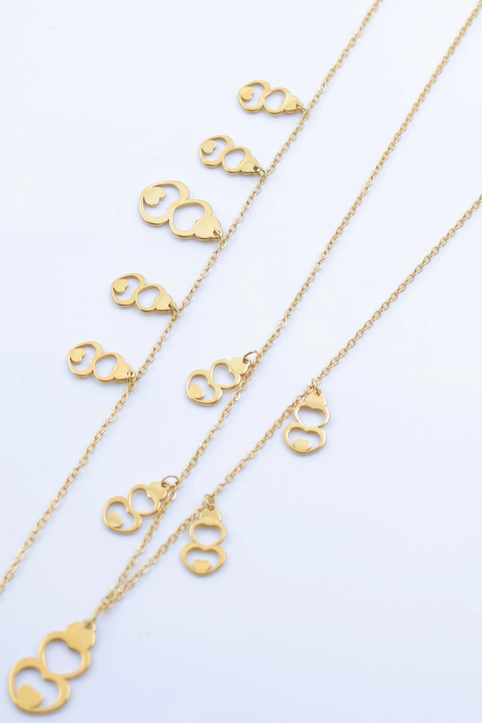 Parure de bijoux en acier inoxydable - DORÉ