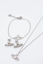 Parure de bijoux en acier inoxydable - ARGENT