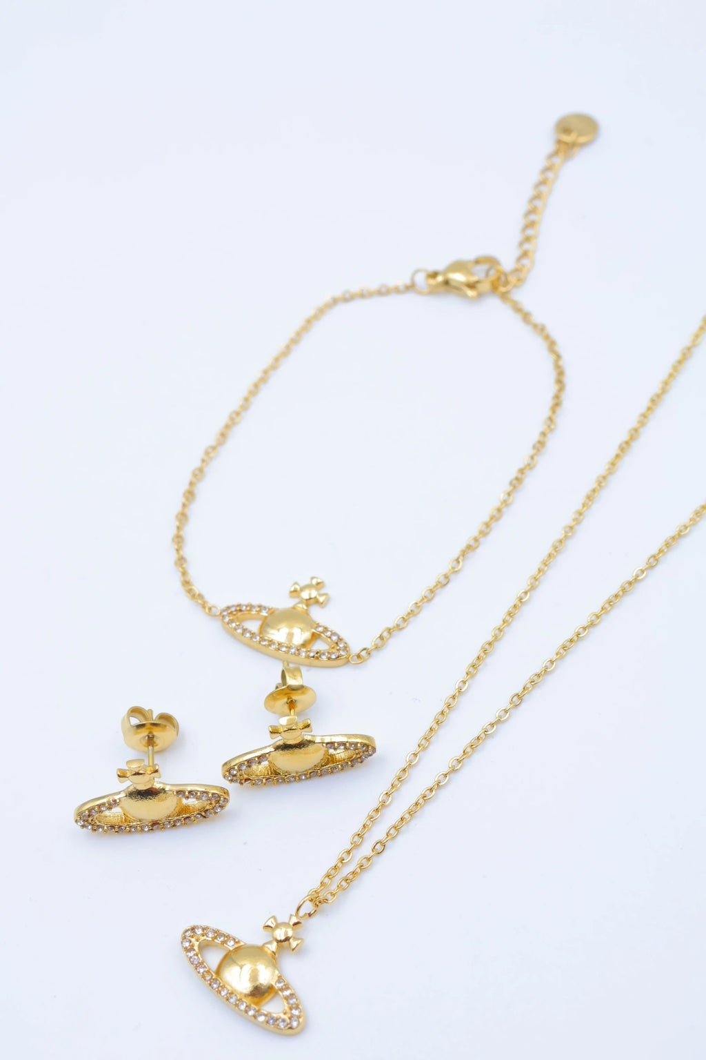 Parure de bijoux en acier inoxydable - DORÉ