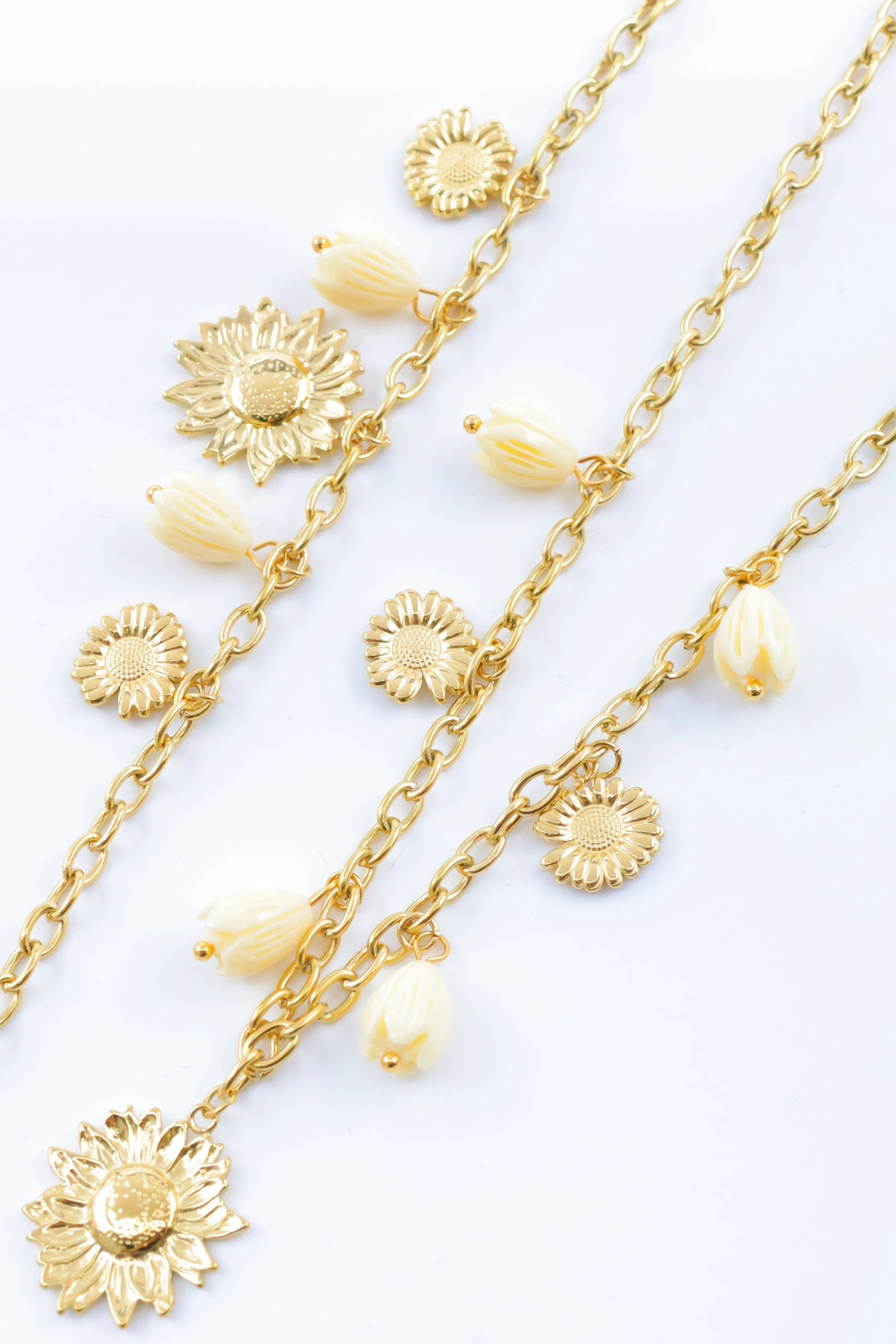 Parure de bijoux en acier inoxydable - DORÉ