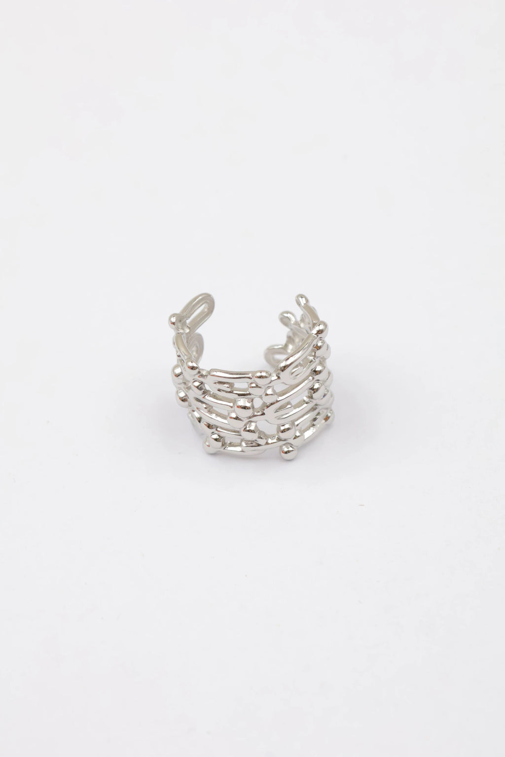 Bague - Acier inoxydable - Ajustable - ARGENT