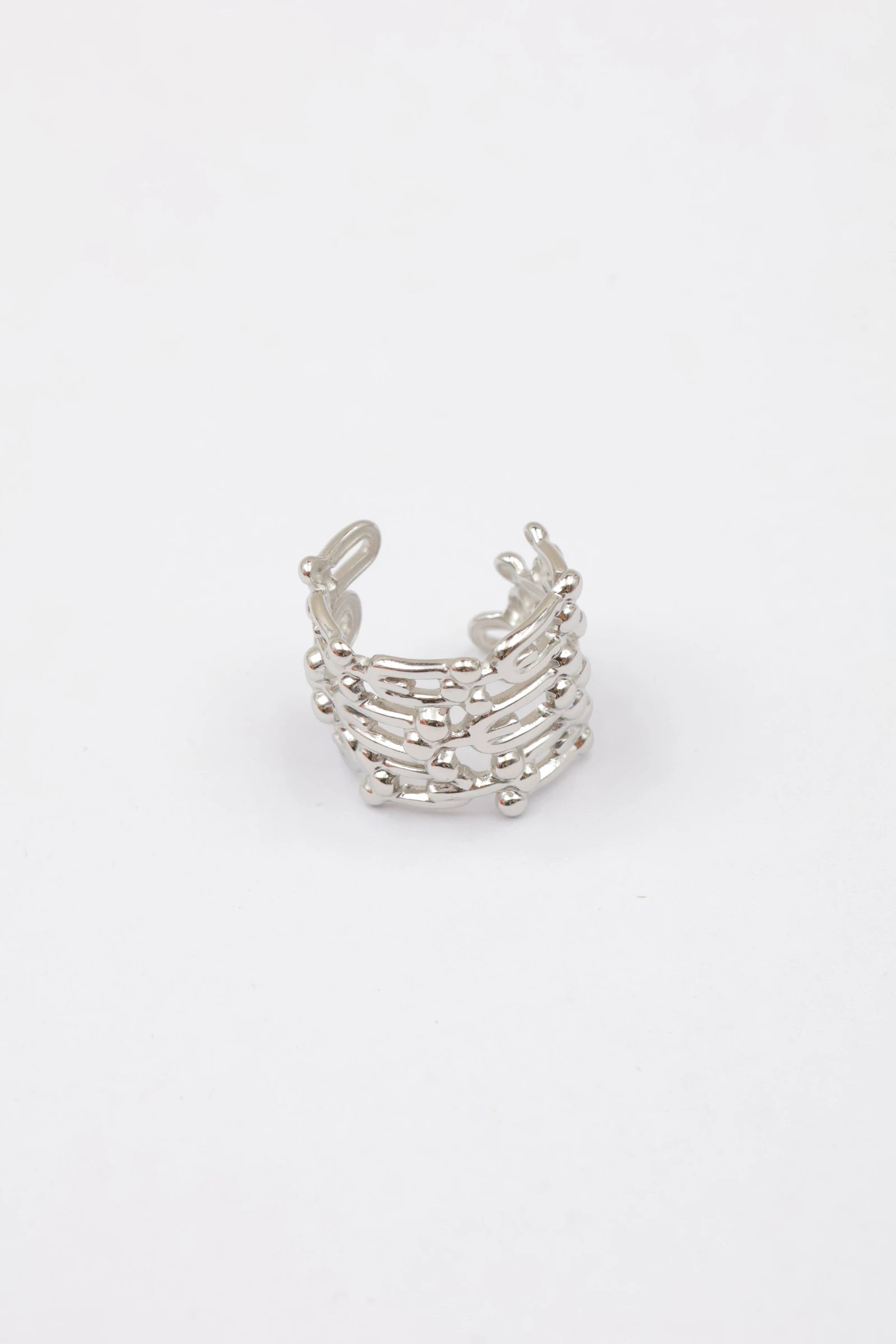 Bague - Acier inoxydable - Ajustable - ARGENT