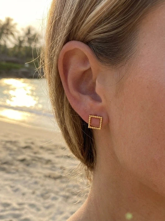 Boucles d’oreilles en acier inoxydable