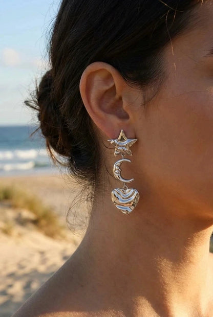 Boucles d’oreilles en acier inoxydable