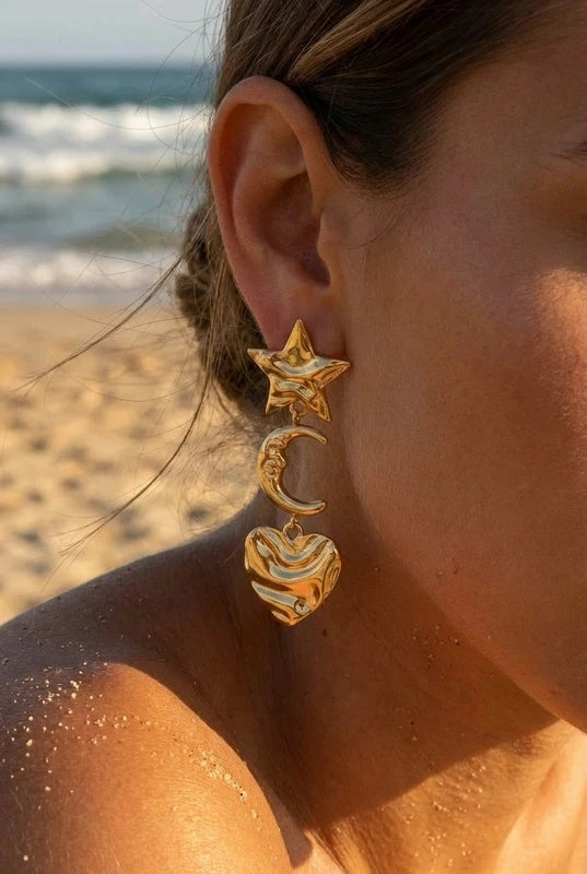 Boucles d’oreilles en acier inoxydable