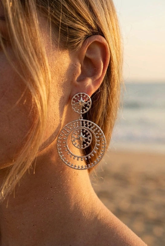 Boucles d’oreilles en acier inoxydable