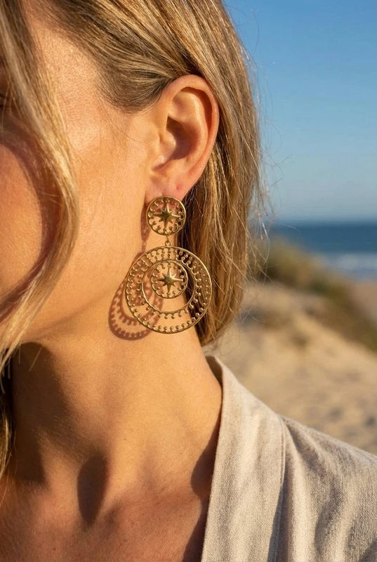 Boucles d’oreilles en acier inoxydable