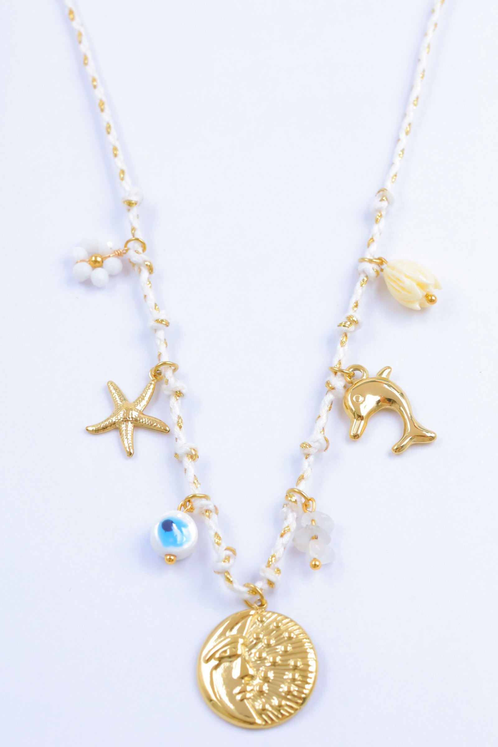 Collier - Acier Inoxydable - BLANC