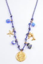 Collier - Acier Inoxydable - BLEU