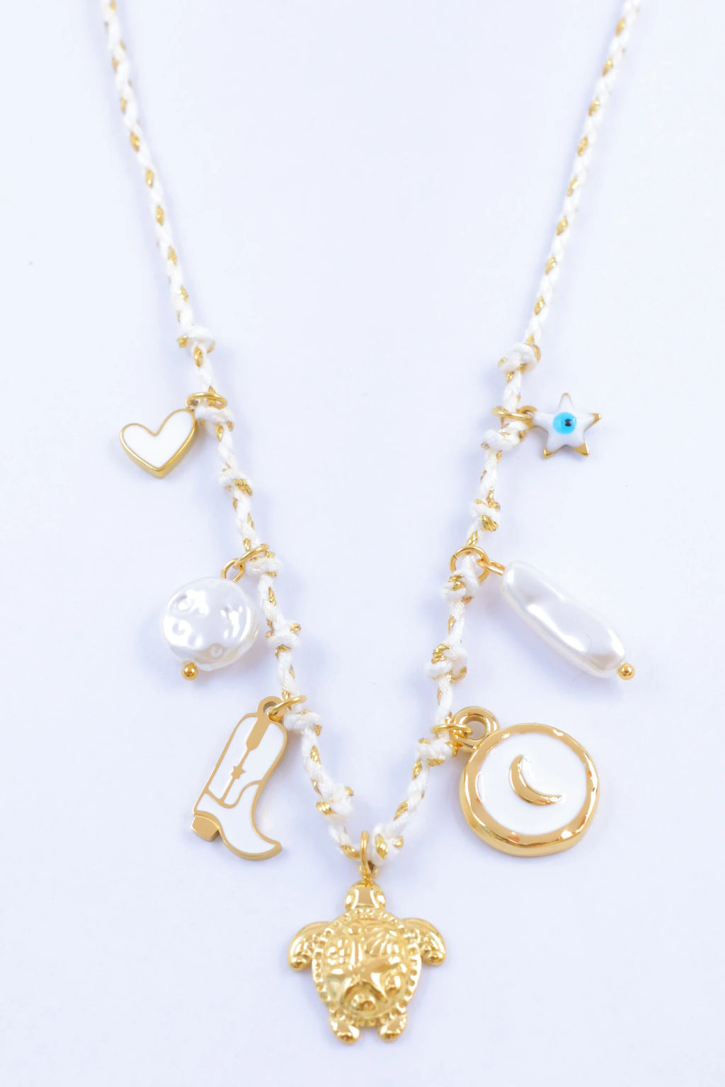 Collier - Acier Inoxydable - BLANC