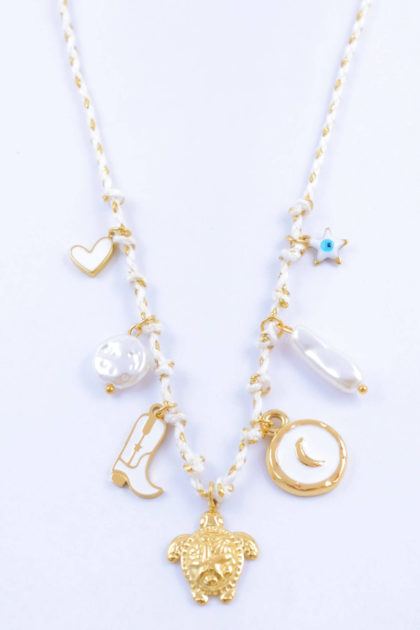 Collier - Acier Inoxydable - BLANC