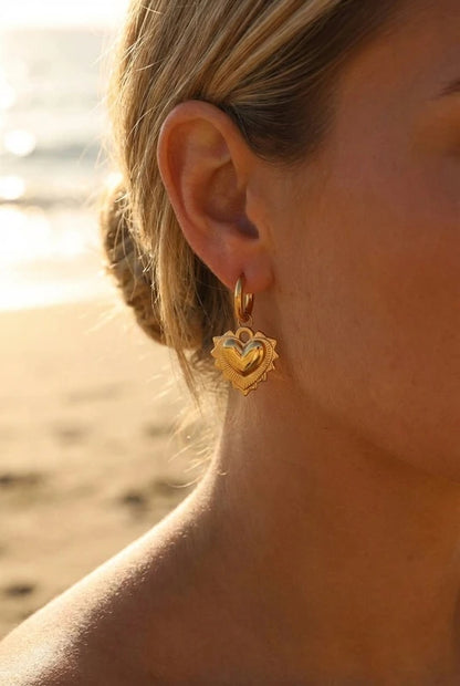 Boucles d’oreilles en acier inoxydable