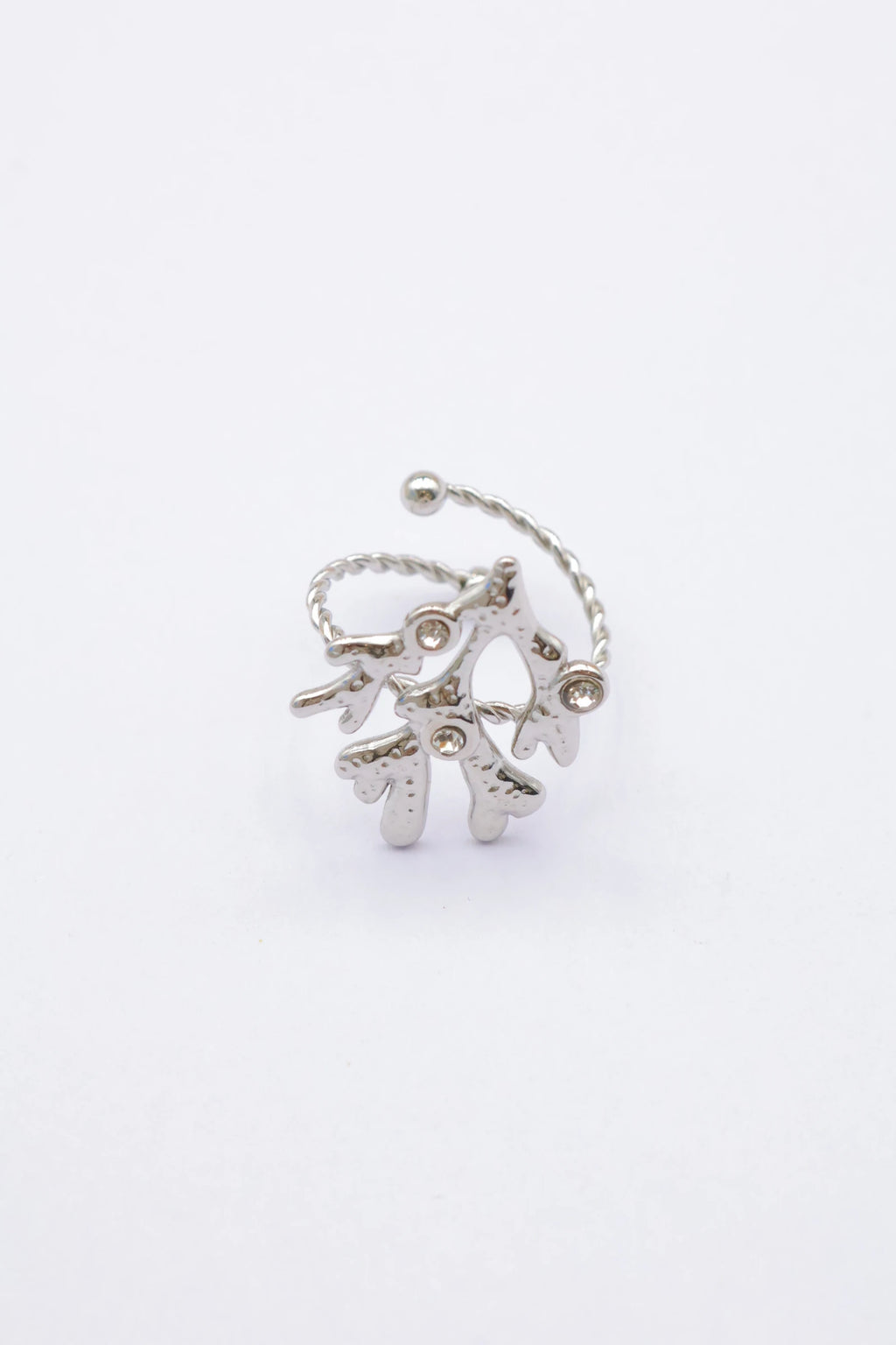 Bague - Acier inoxydable - Ajustable - ARGENT