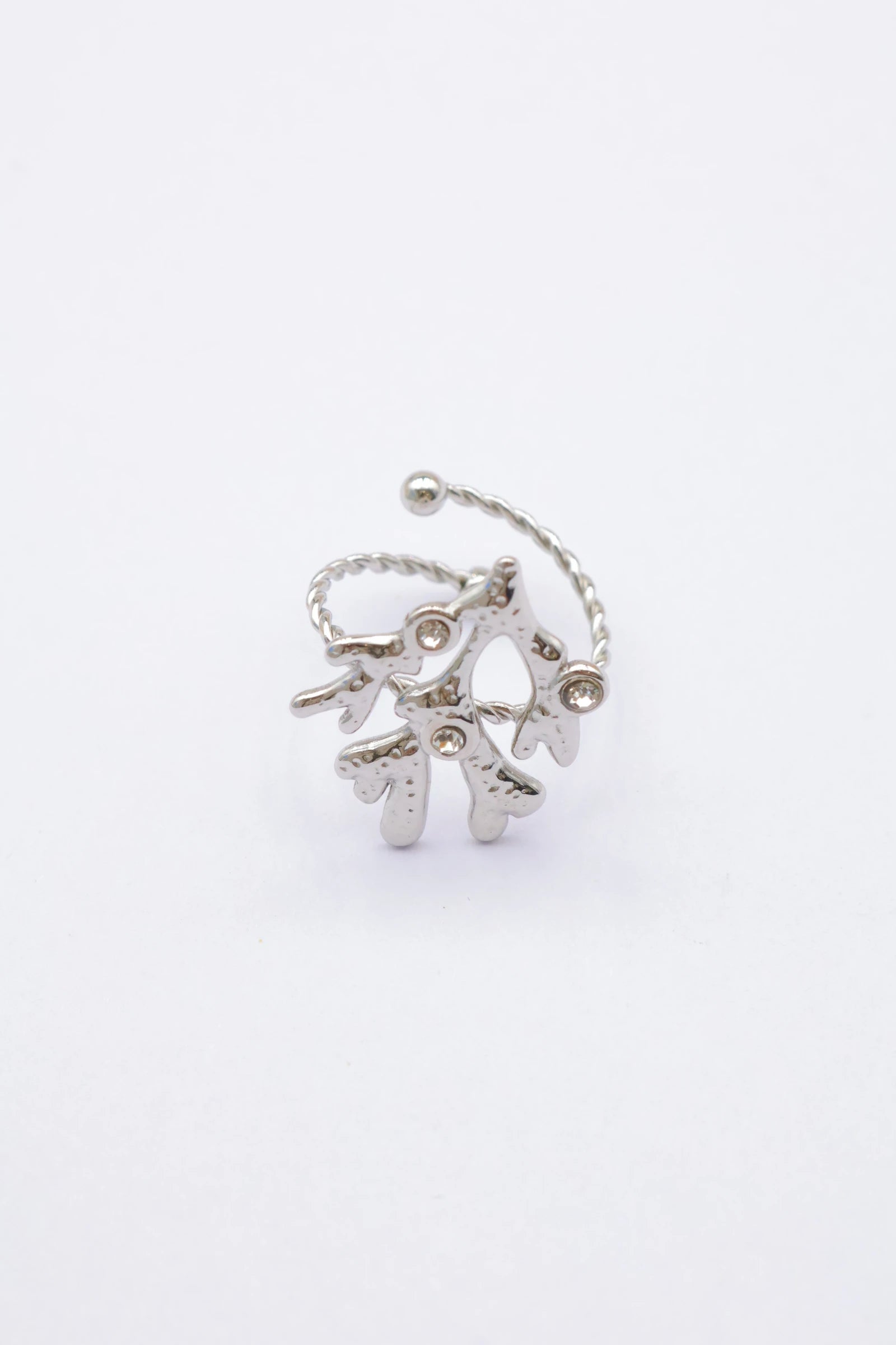 Bague - Acier inoxydable - Ajustable - ARGENT
