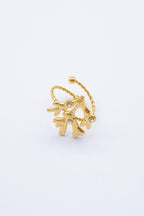 Bague - Acier inoxydable - Ajustable - DORÉ