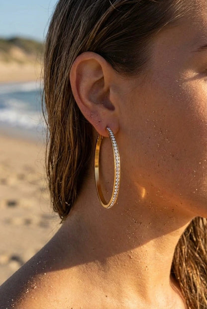 Boucles d’oreilles en acier inoxydable