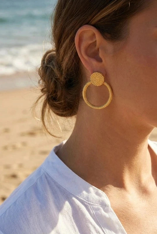 Boucles d’oreilles en acier inoxydable