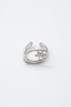 Bague ajustable en acier inoxydable - ARGENT