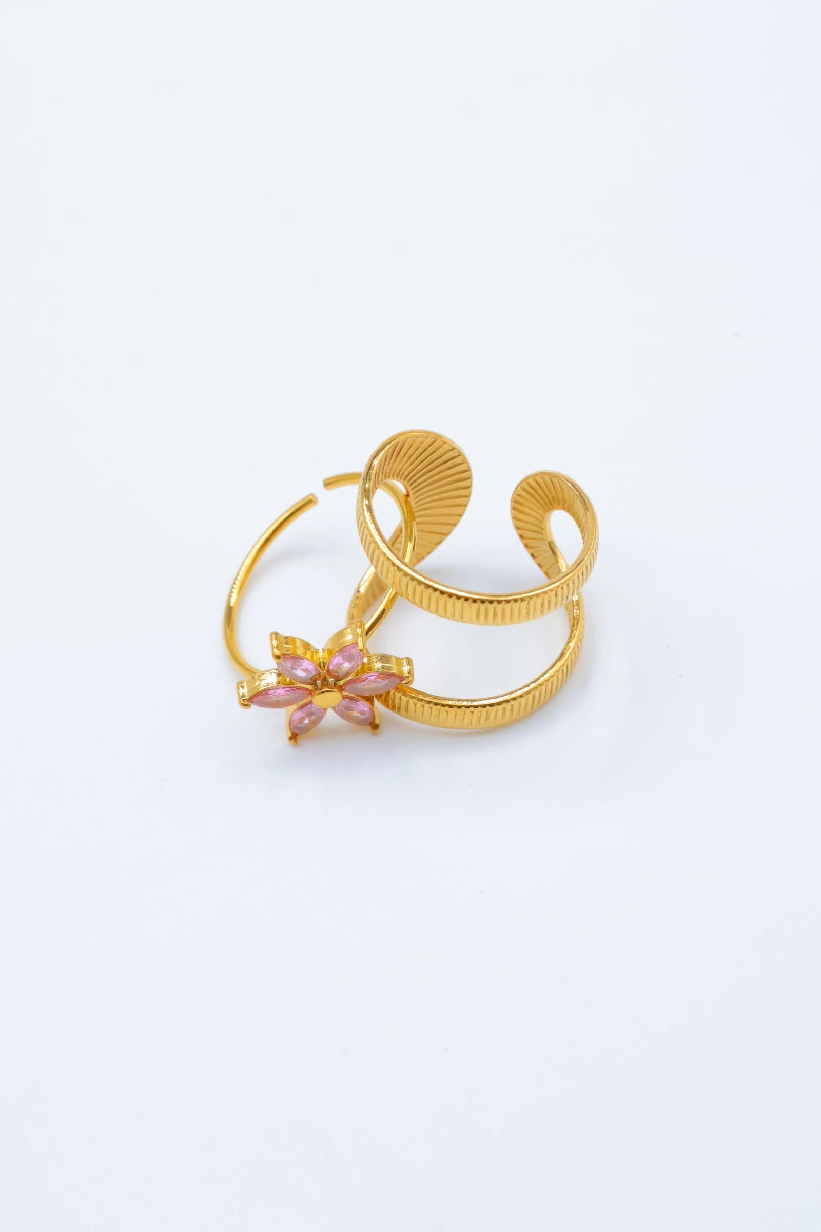 Bague ajustable en acier inoxydable - ROSE