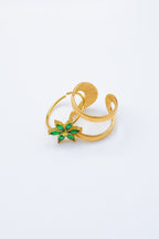 Bague ajustable en acier inoxydable - VERT