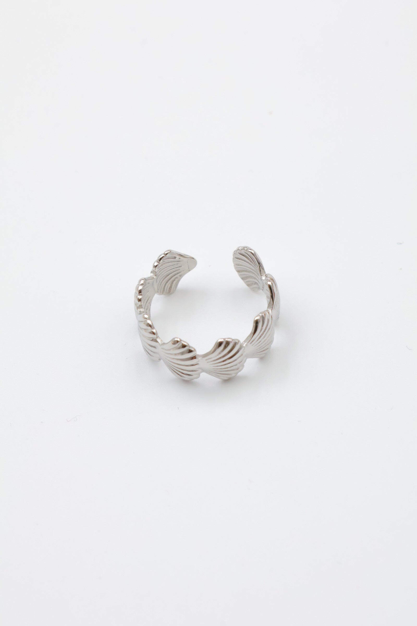 Bague ajustable en acier inoxydable - ARGENT