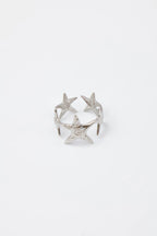 Bague ajustable en acier inoxydable - ARGENT