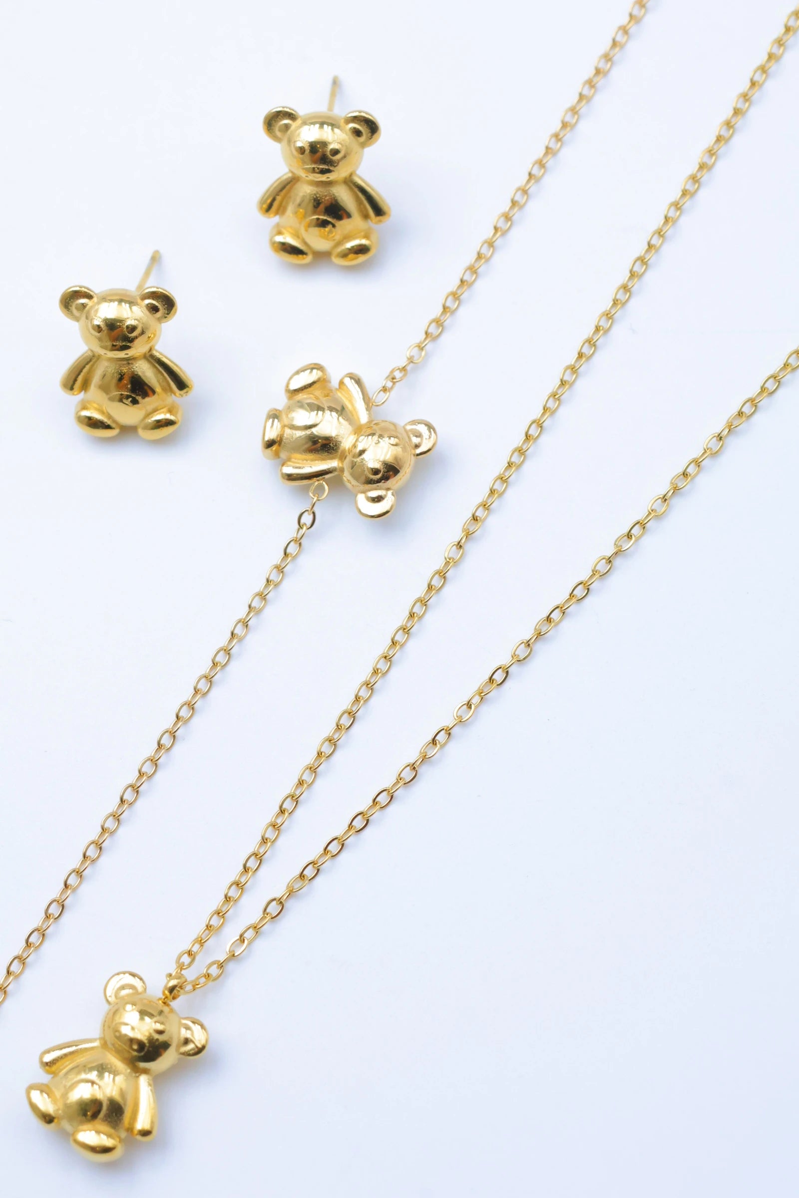 Parure de bijoux en acier inoxydable - DORÉ