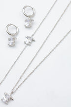 Parure de bijoux en acier inoxydable - ARGENT