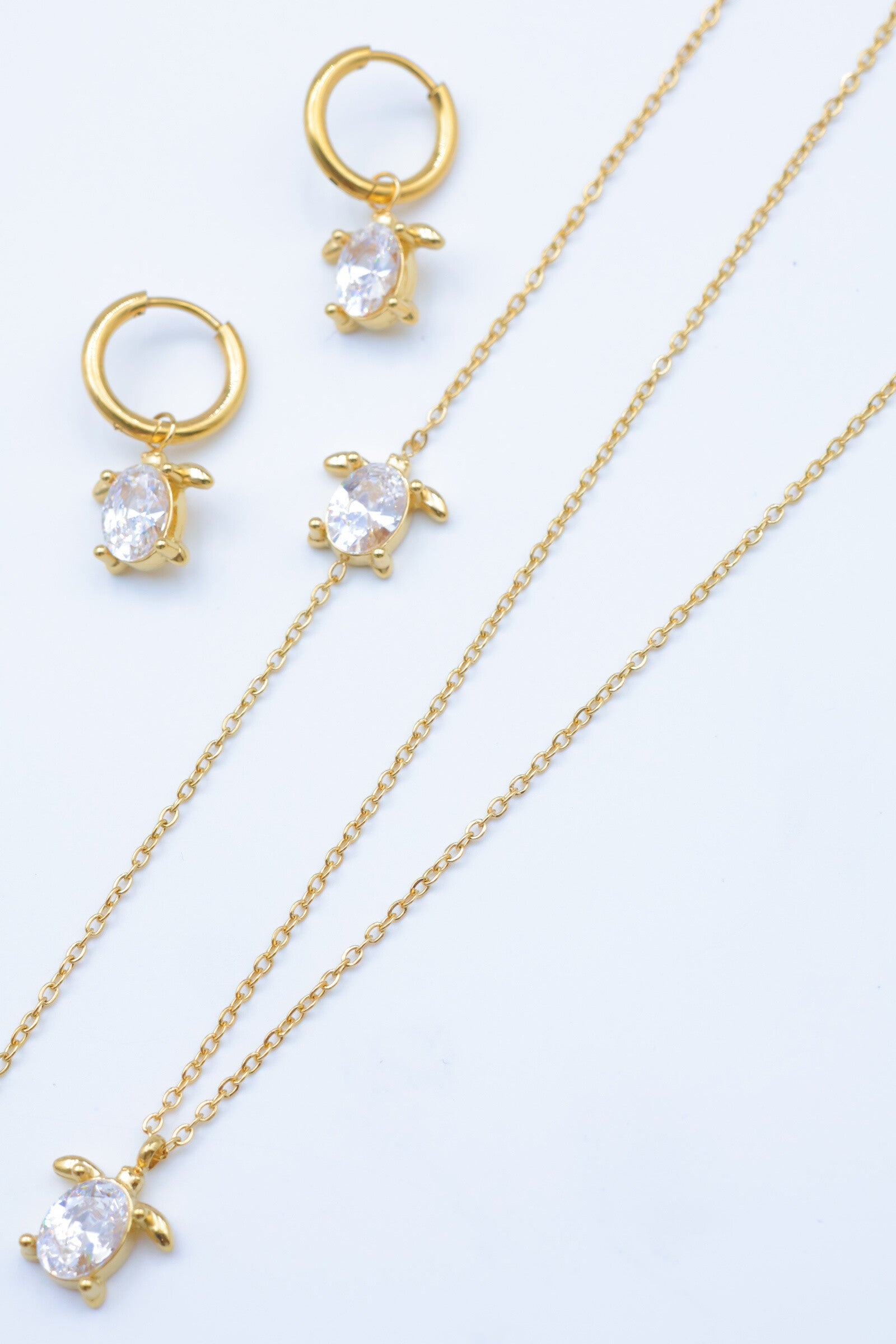 Parure de bijoux en acier inoxydable - DORÉ