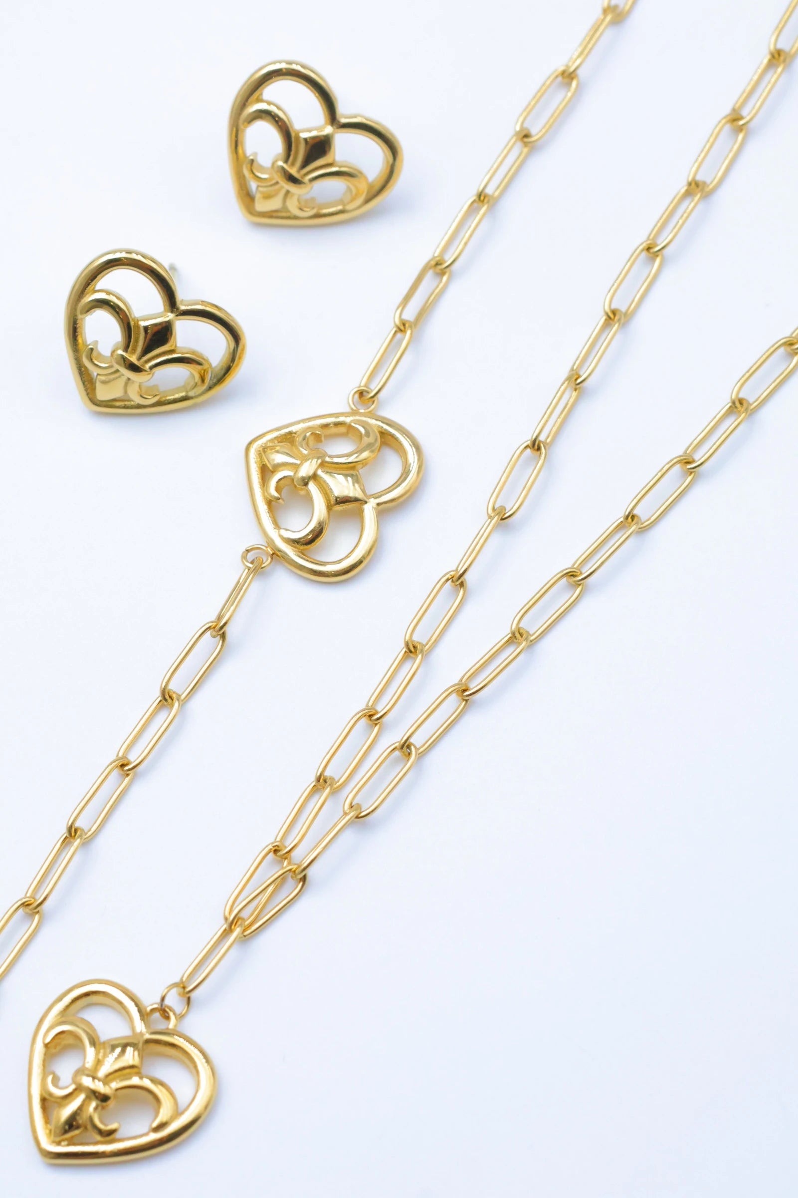Parure de bijoux en acier inoxydable - DORÉ