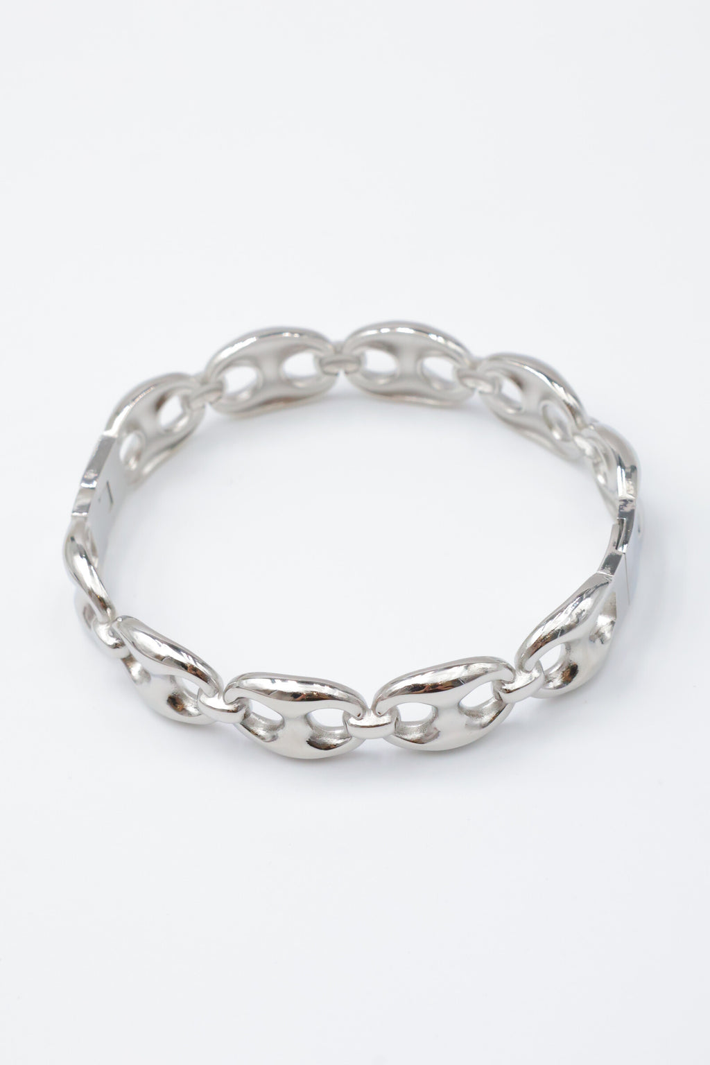 Bracelet jonc en acier inoxydable - ARGENT