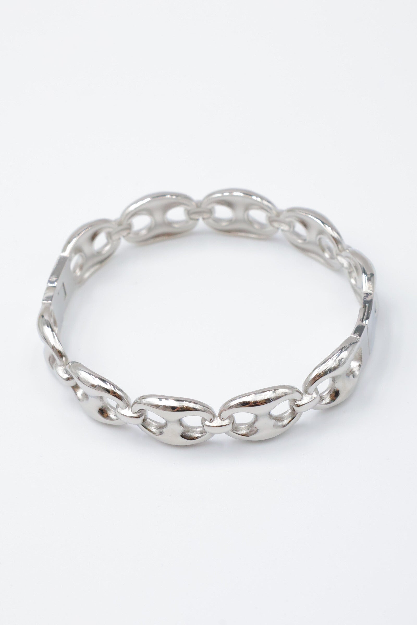 Bracelet jonc en acier inoxydable - ARGENT