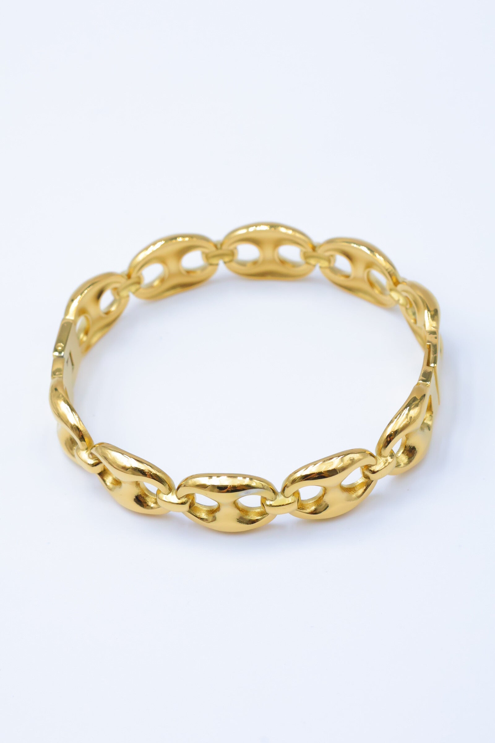 Bracelet jonc en acier inoxydable - DORÉ