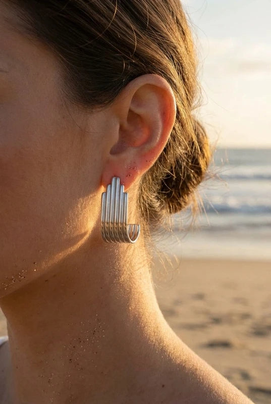 Boucles d’oreilles en acier inoxydable