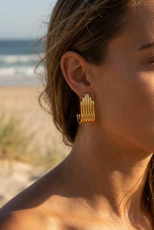 Boucles d’oreilles en acier inoxydable