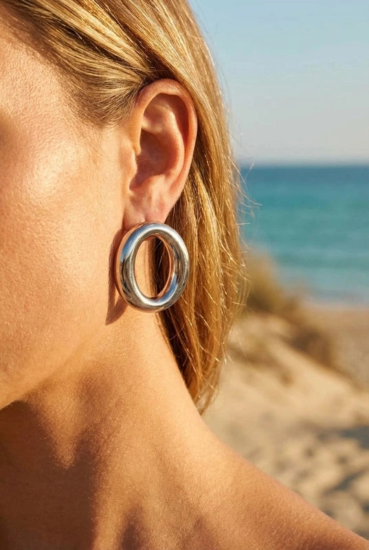 Boucles d’oreilles en acier inoxydable