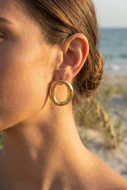 Boucles d’oreilles en acier inoxydable