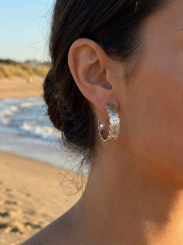 Boucles d’oreilles en acier inoxydable
