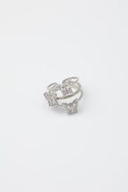 Bague ajustable en acier inoxydable - ARGENT