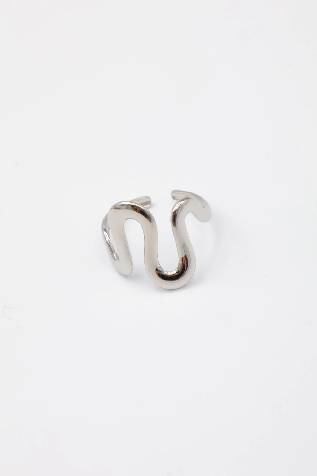 Bague ajustable en acier inoxydable - ARGENT