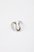 Bague ajustable en acier inoxydable - ARGENT